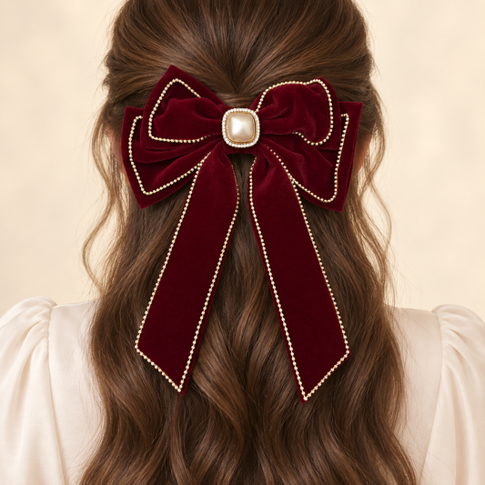 The Scarlett Velvet Bow